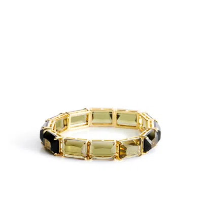 Vera Bradley Outlet 14k Gold Plated Full Stone Stretch Bracelet In Multi
