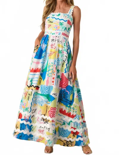 Prosperina Women's Florence Maxi Dress In Isola Bella In Multi