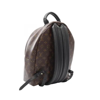Pre-owned Louis Vuitton Brown Coated Canvas Leather Backpack ()