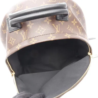 Pre-owned Louis Vuitton Brown Coated Canvas Leather Backpack ()