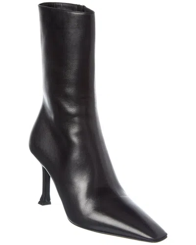 Ferragamo Leather Bootie In Multi