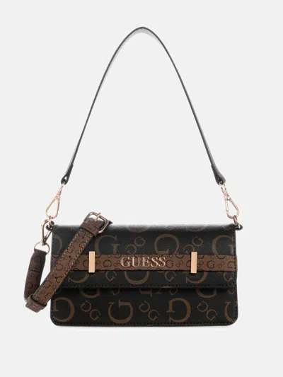Guess Factory Eldoria Enlarged Logo Crossbody Shoulder Bag In Pink