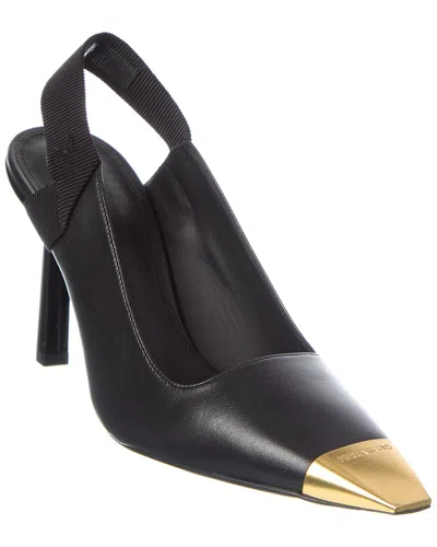 Ferragamo Alhena Leather Slingback Pump In Black