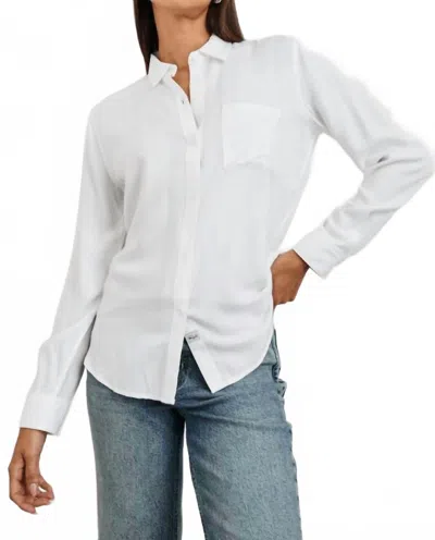 Rails Hunter Button Down Top In Ivory Check In Multi