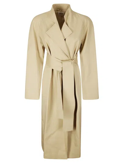 Khaite Trench Lagden With Raglan Sleeves In Multi