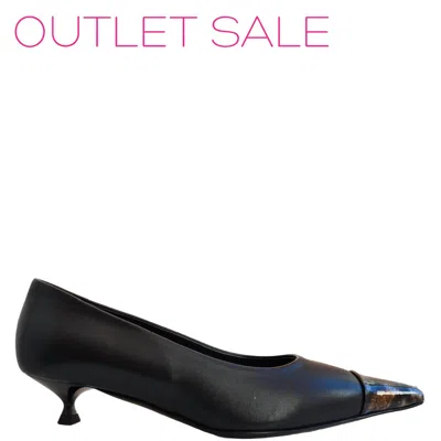 Agolde Women's Lenor Bicolor Pumps In Black In Black