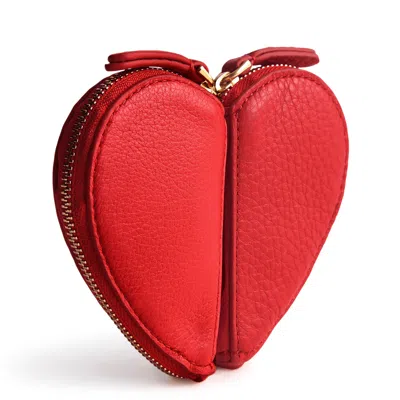 Vera Bradley Outlet Leather Heart Coin Pouch In Multi