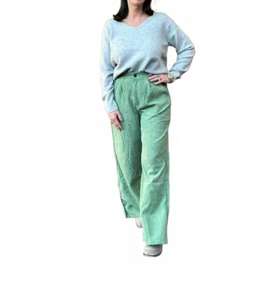 Luv Fashion Dakota Wide Leg Pants In Green In Green