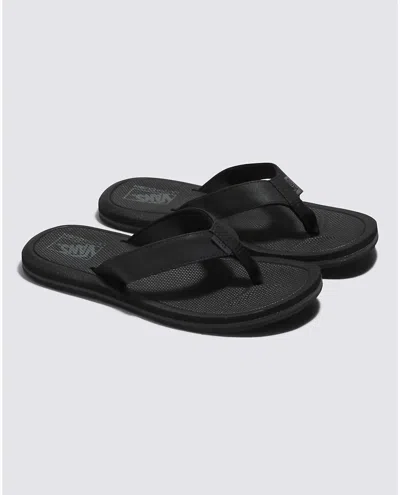 Vans Men's Nexpa Synthetic Slippers In Black/black/pewter In Black