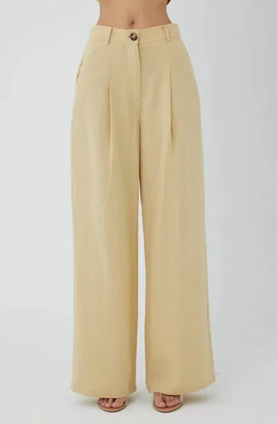 Js71 Jane Pant In Tan In Brown
