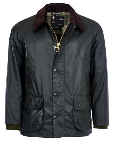 Barbour Corduroy Spread Collar Long Sleeve Coat For Men In Blue