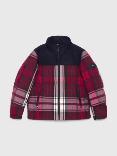 Tommy Hilfiger Outerwear And Jackets  Kb0kb08788 Ny Check 0kp Check-out In Red