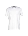 Emporio Armani Textured Knit Sweater In Cream White With Round Neckline In White