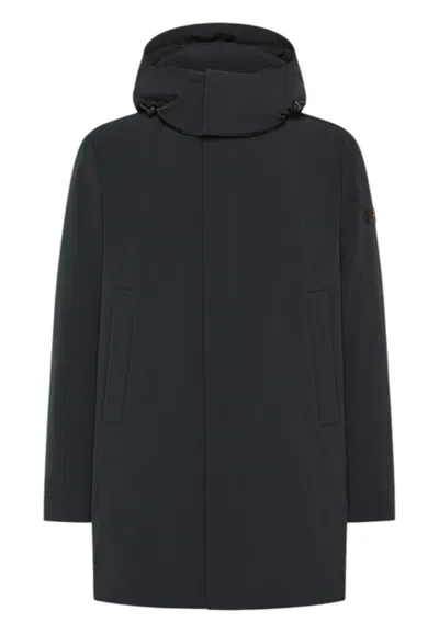 Peuterey Black Polyester Jacket In Black