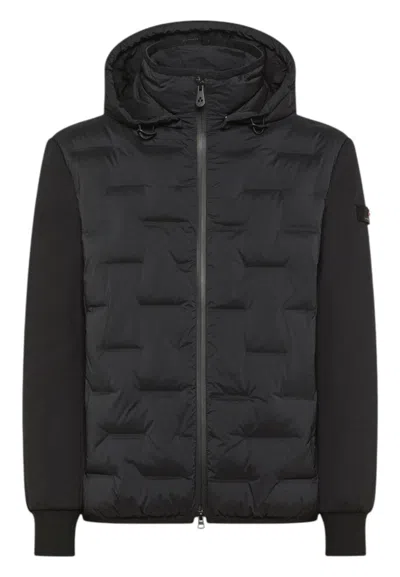 Peuterey Primaloft Hybrid Down Coat In Black