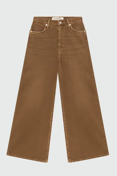 Roy Rogers Women's Trousers Roy Roger's Kaori With Vintage Effect Rnd90195cn163081-c0419 In Brown
