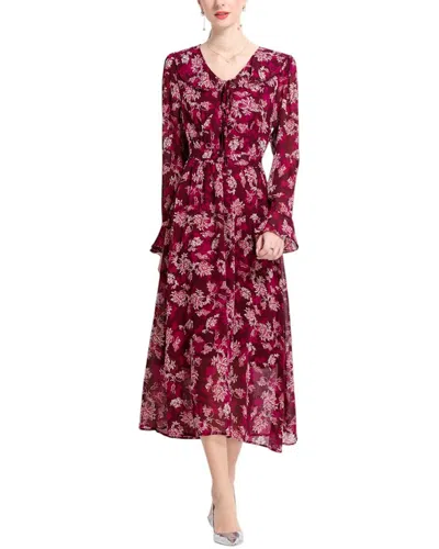 Kaimilan Midi Dress In Red