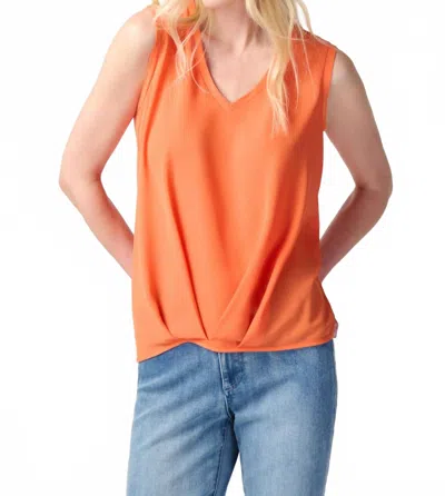 Joseph Ribkoff Sleeveless Tank Top In Mandarin In Orange