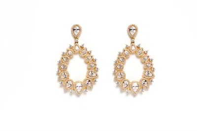Avenue Chic Women's Statement Teardrop Earrings In Gold In Gold