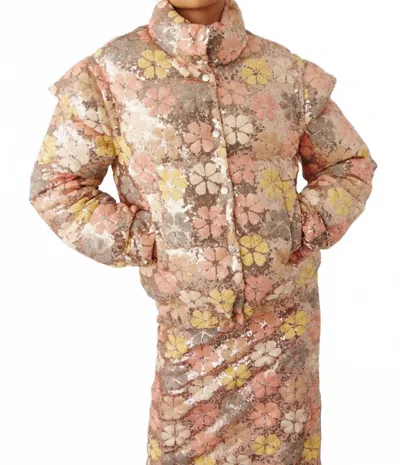 Celia B Babylon Puffer Jacket In Multicolor In Multi