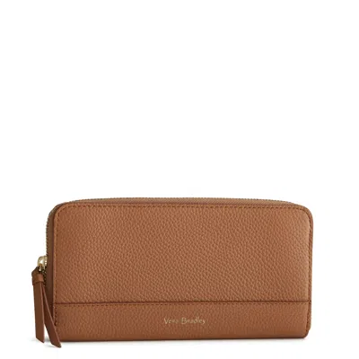 Vera Bradley Outlet Leather Jordin Continental Wallet In Brown