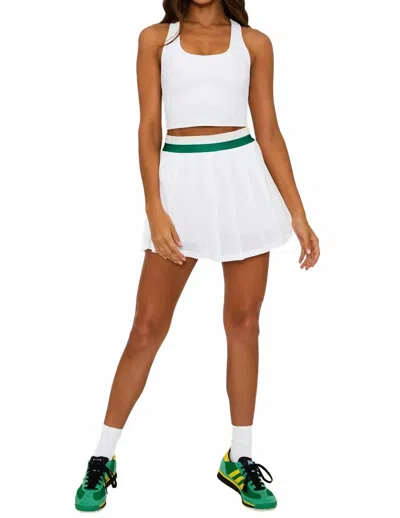 Beach Riot Irina Skirt In Courtside White In White