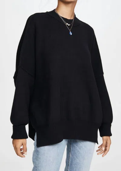 Free People Easy Street Tunic In Black In Black
