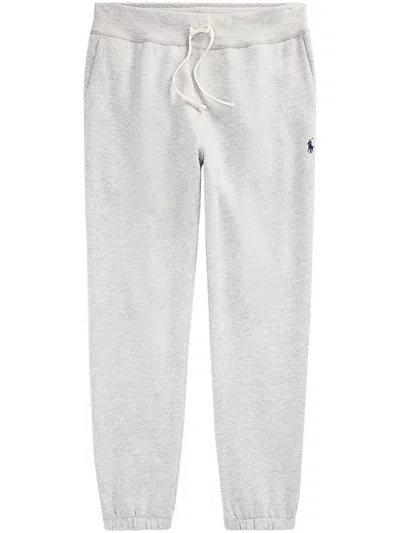 Polo Ralph Lauren Relaxed Fit Trousers With Elastic Waistband In Gray