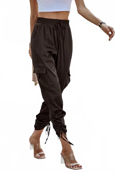 Supreme Fashion Women's Rapturous Ruffle Pants In Brown In Brown