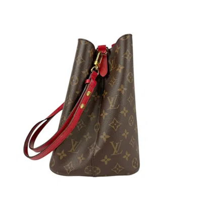 Pre-owned Louis Vuitton Brown Monogram Red Color Monogram Shoulder Bag ()