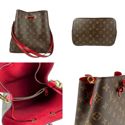 Pre-owned Louis Vuitton Brown Monogram Red Color Monogram Shoulder Bag ()