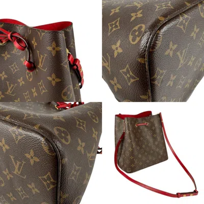 Pre-owned Louis Vuitton Brown Monogram Red Color Monogram Shoulder Bag ()