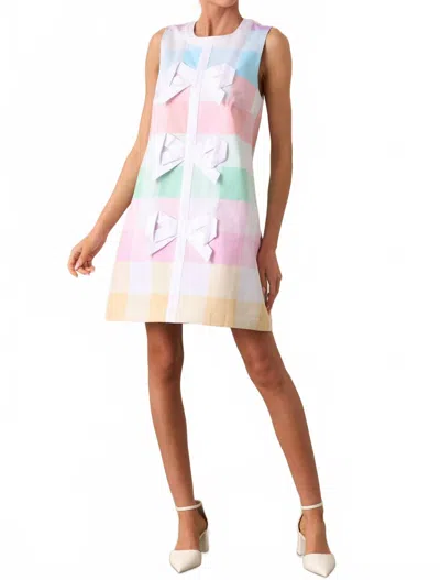 Prosperina Women's Prescott Shift Dress In Easter Soirée Plaid In Multi