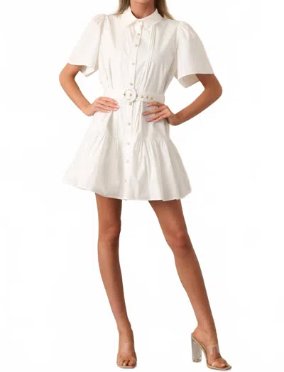 Prosperina Women's Fairfax Mini Dress In White In White
