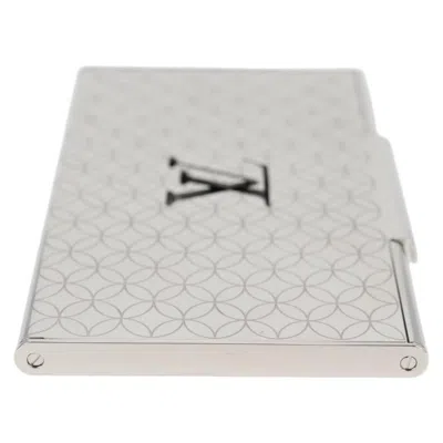 Pre-owned Louis Vuitton Coin Card Holder Silver Metal Wallet  ()