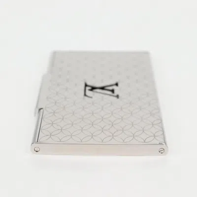 Pre-owned Louis Vuitton Coin Card Holder Silver Metal Wallet  ()