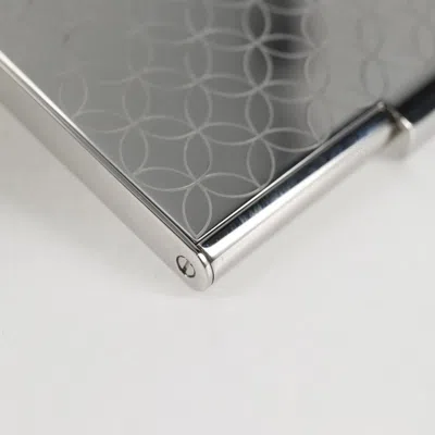 Pre-owned Louis Vuitton Coin Card Holder Silver Metal Wallet  ()