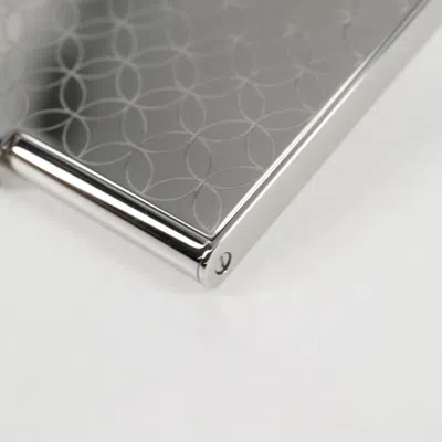 Pre-owned Louis Vuitton Coin Card Holder Silver Metal Wallet  ()