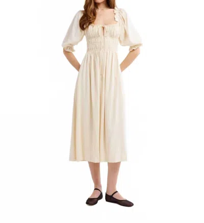 Rumored Darling Midi Dress In Beige In Neutral
