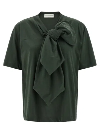 Dries Van Noten Hebitta T-shirt Green In Green
