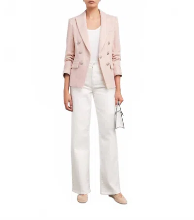 Veronica Beard Ryland Dickey Tweed Jacket In Pink
