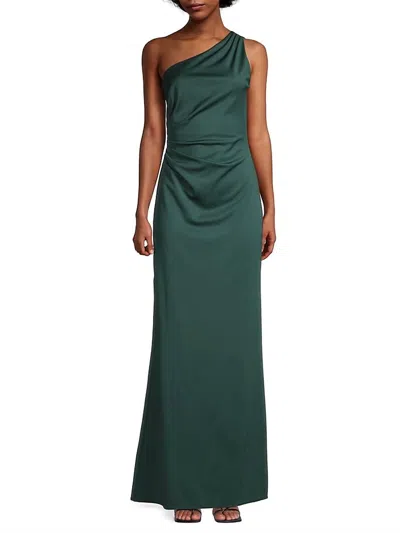 Sachin & Babi Cece Gown In Emerald In Gold