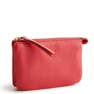Vera Bradley Outlet Leather Accordion Card Case In Red