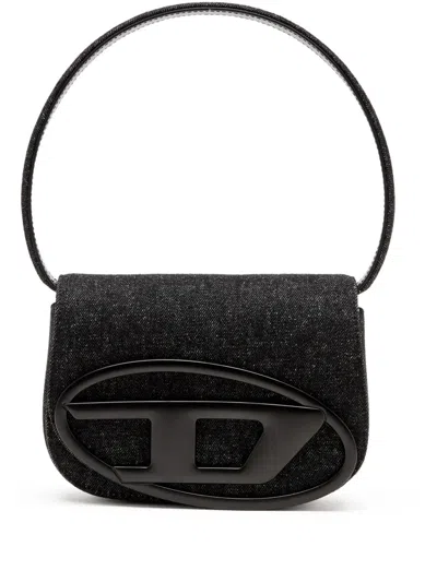 Diesel Women 1dr Leather Shoulder Bag In Black