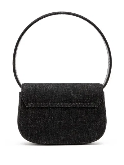 Diesel Women 1dr Leather Shoulder Bag In Black
