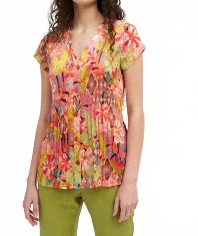 Bariloche Tinta Label Idoia Blouse In Naranja In Multi