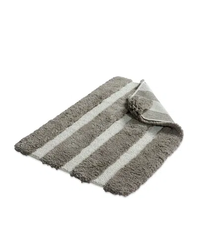 Hamam Organic Cotton Rhine Tufting Bath Mat In Gray
