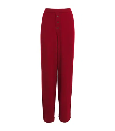Guest In Residence Cashmere Everywhere Trousers In Red