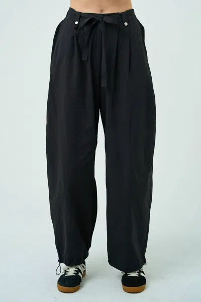 The Greii Women's Tie Your Parachute Pants In Black In Black