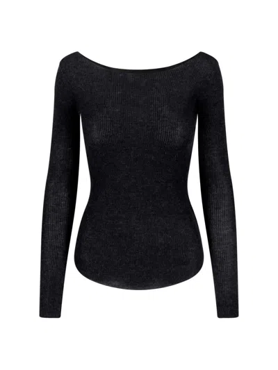 Isabel Marant Cashmere And Silk Blend Sweater In Black